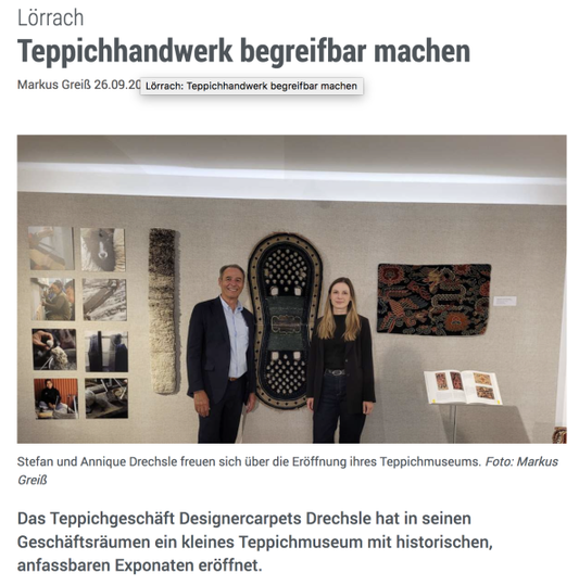Lörrach: Making carpet craftsmanship understandable