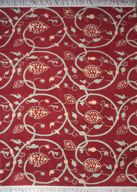 Floral Red 142x200cm 