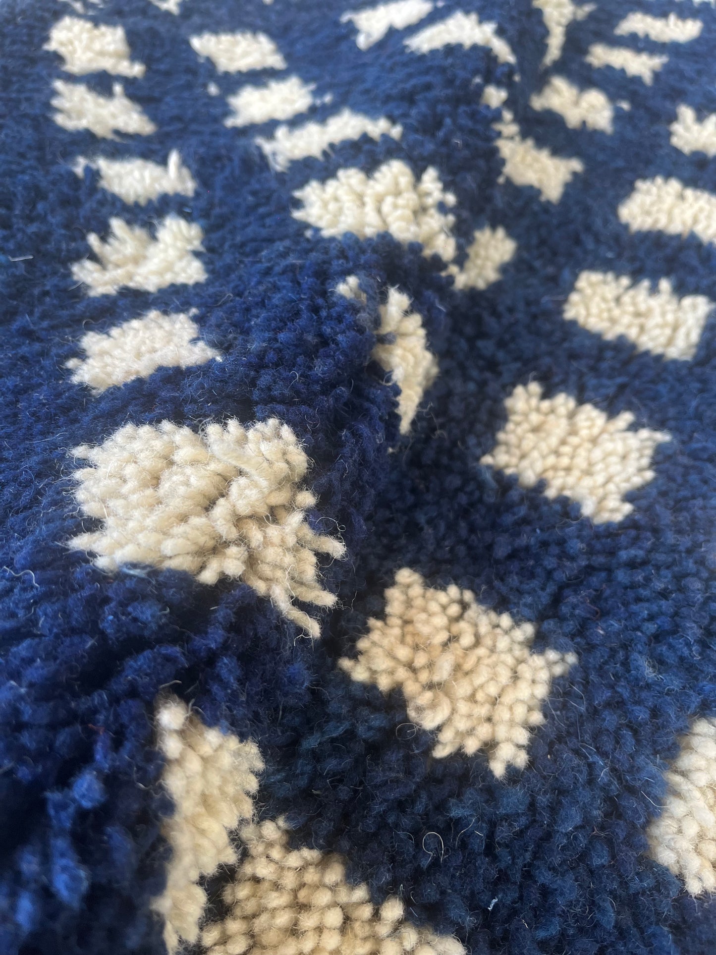Morocco Berber Bleu&amp;Blanc 145 x 195 cm 