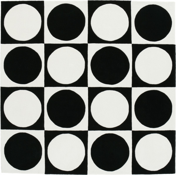 Rug Verner Panton P6 BW wool