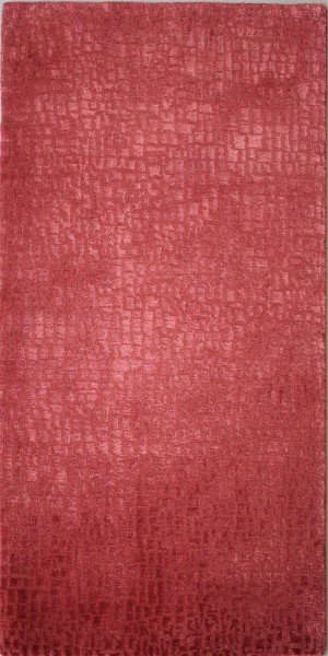 Carpet Small Blocks, silk-wool, 70x140cm